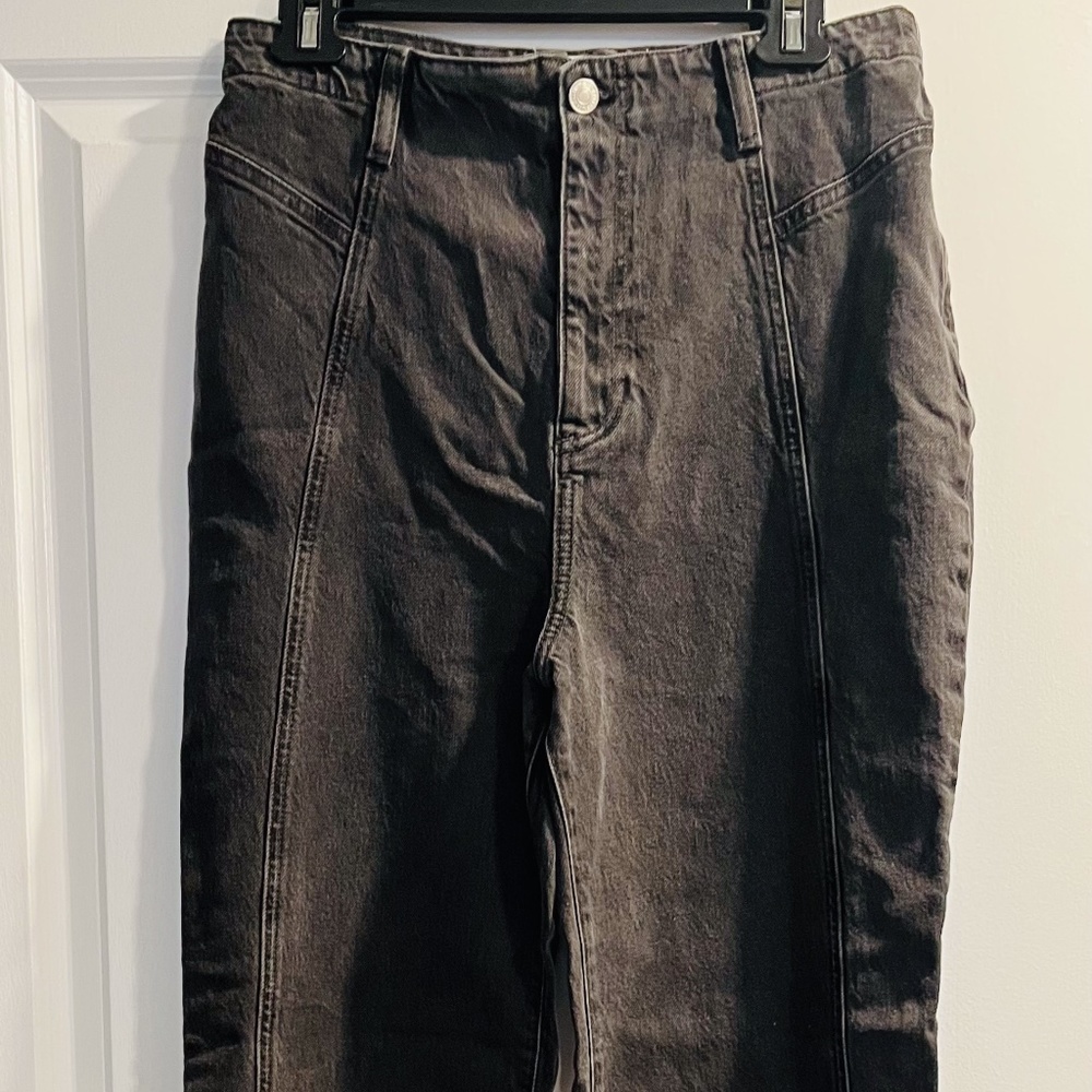 We The Free Vintage Wide Leg Flare Faded Black Denim - Never Worn